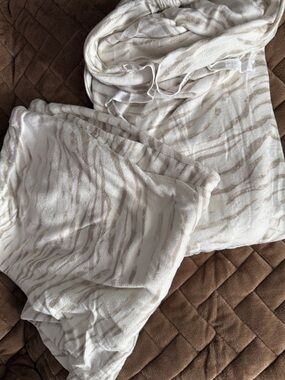 Nine West Cream and Taupe Zebra-Print Sleep Tank & Shorts Set